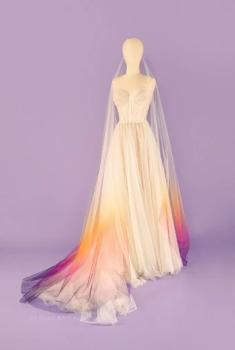 Canvas Bridal Style #OMBRE CLASSIC VEIL OMBRE CLASSIC VEIL #2 thumbnail