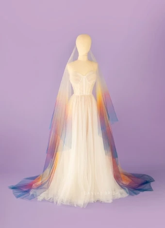 Canvas Bridal Style #OMBRE DROP VEIL OMBRE DROP VEIL #2 thumbnail