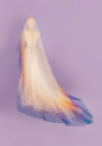 Canvas Bridal Style #OMBRE DROP VEIL OMBRE DROP VEIL #4 thumbnail