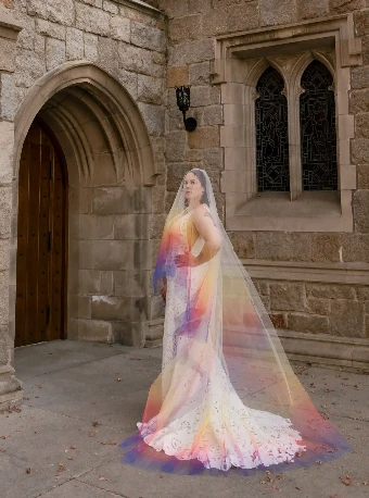 Canvas Bridal Style #OMBRE DROP VEIL OMBRE DROP VEIL #0 default thumbnail